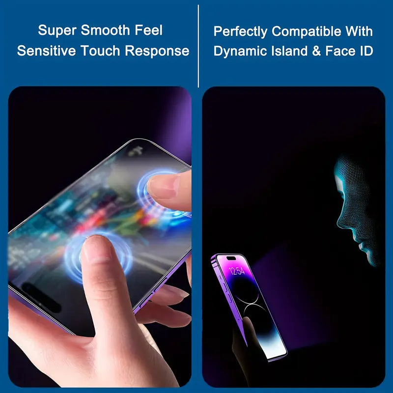 2-Pack Tempered Glass Screen Protector for iPhone 16/15/14