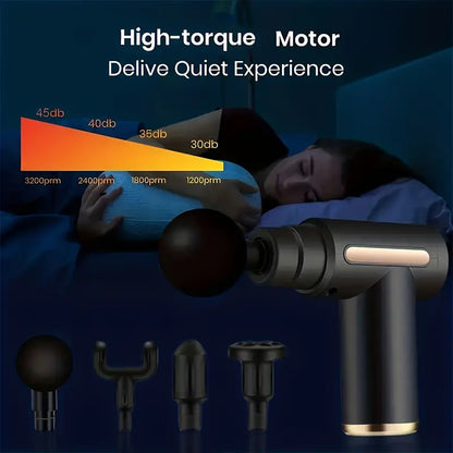 Compact High-Torque Massage Gun for Deep Tissue Relief