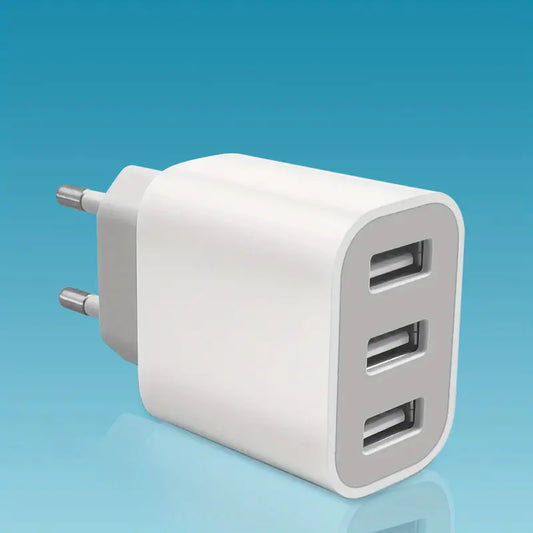 3 Port Quick Charger USB Wall Charger