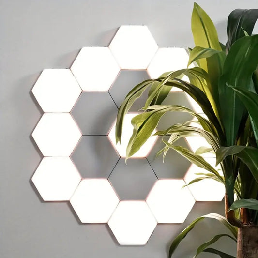 6-Pack Hexagonal LED Wall Lights – Touch-Controlled & DIY Assembly.