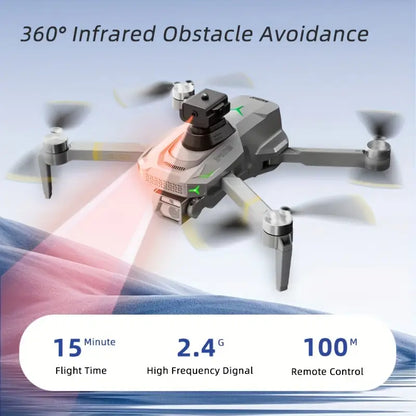 GD95 HD 480P Dual Camera Electric Adjustment Anti-Shake 360 Degree Obstacle Avoidance Four Axis Drone