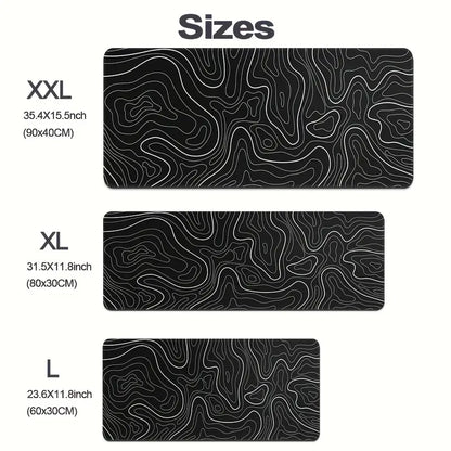 Extra-Large Abstract Terrain Mouse Pad