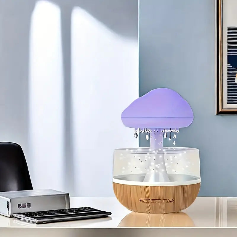 Calm Rain Cloud Humidifier with LED Night Light