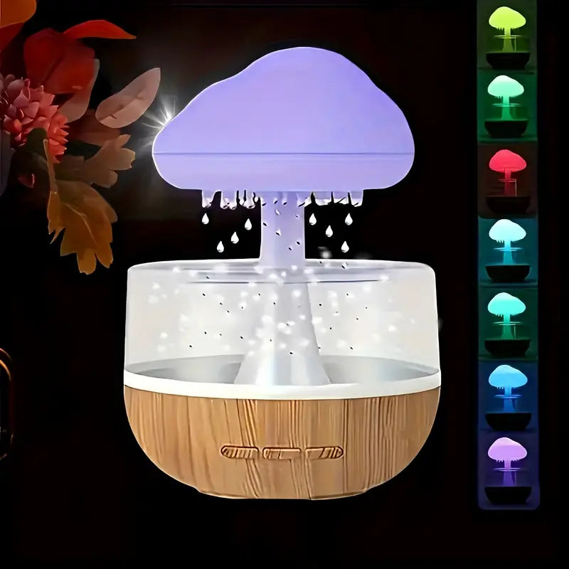 Calm Rain Cloud Humidifier with LED Night Light