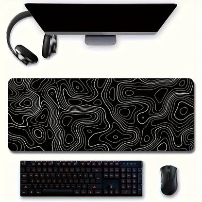 Extra-Large Abstract Terrain Mouse Pad